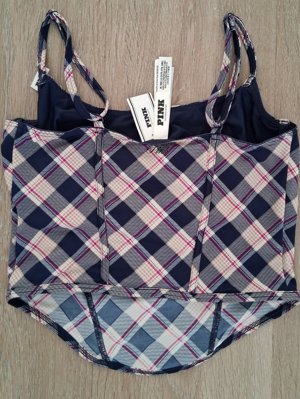 PINK Victorias Secret The Cinched Micro Corset Top Size M - Picture 7 of 7